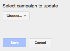 Chose a campaign - Ad schedule in Google Adwords