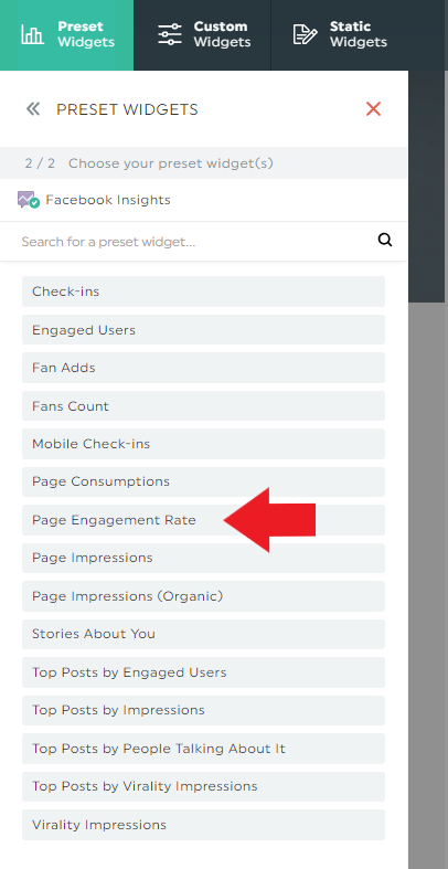 Facebook Engagement Rate KPI