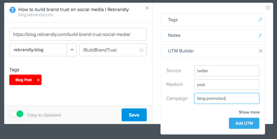 utm parameter example #1