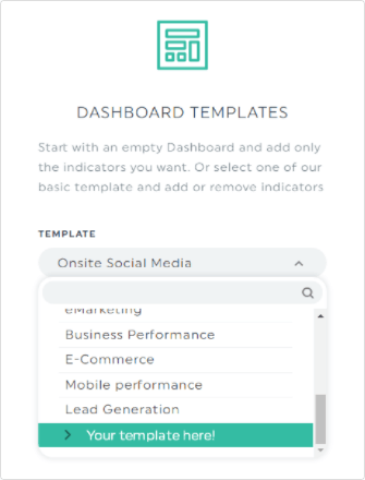 google analytics report template options