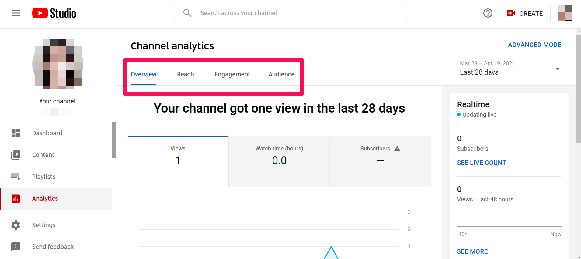 Adds Real-Time Subscriber Counts in Channel Dashboards