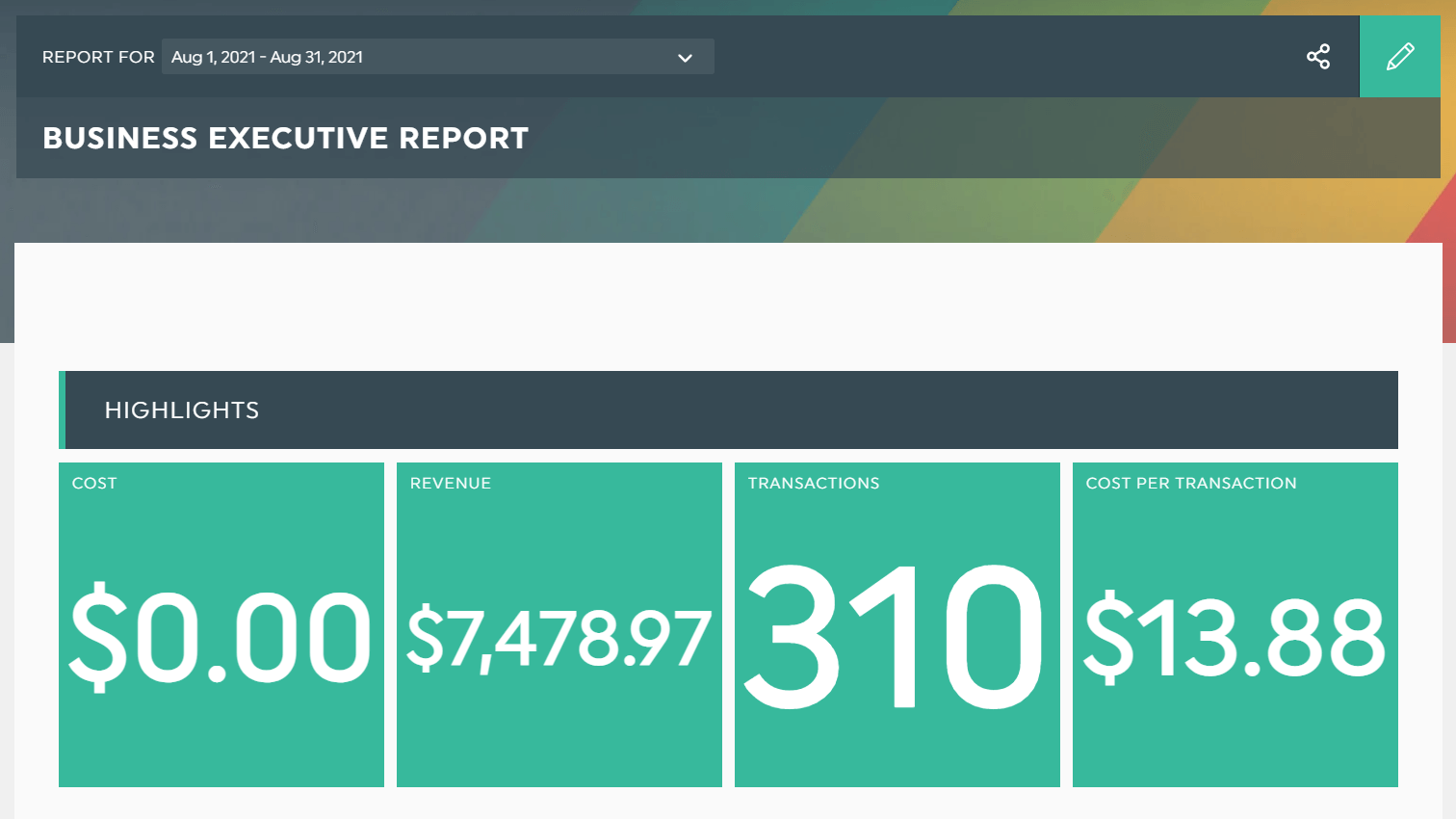 excel executive dashboard template