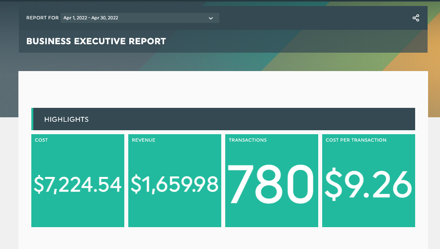 business executive report template