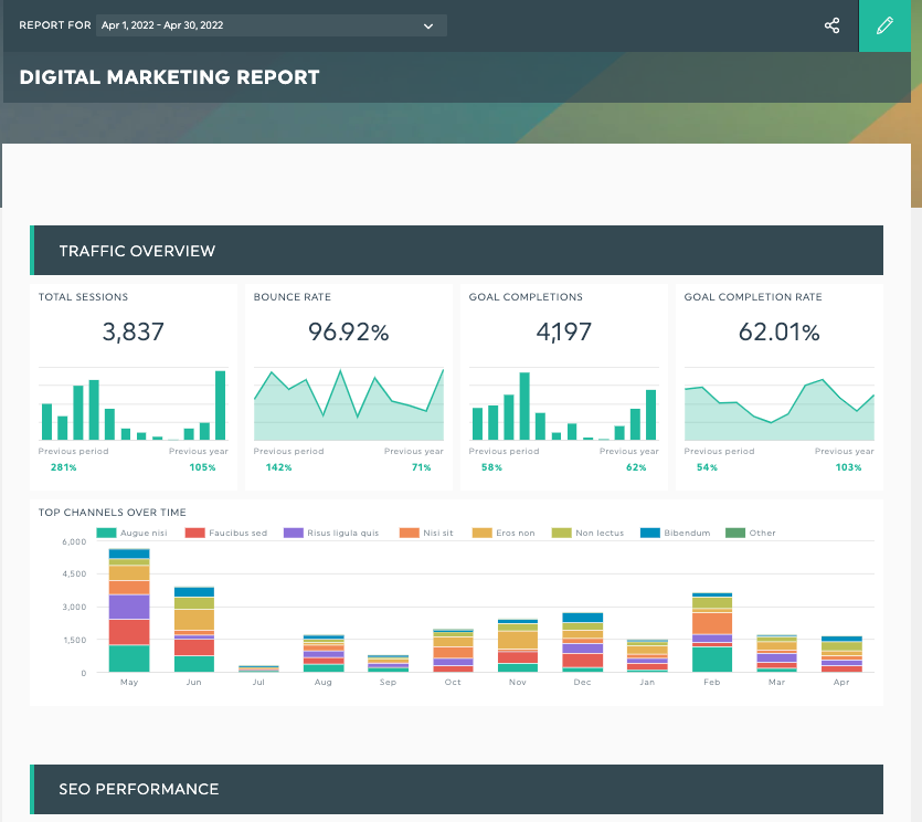 digital marketing report