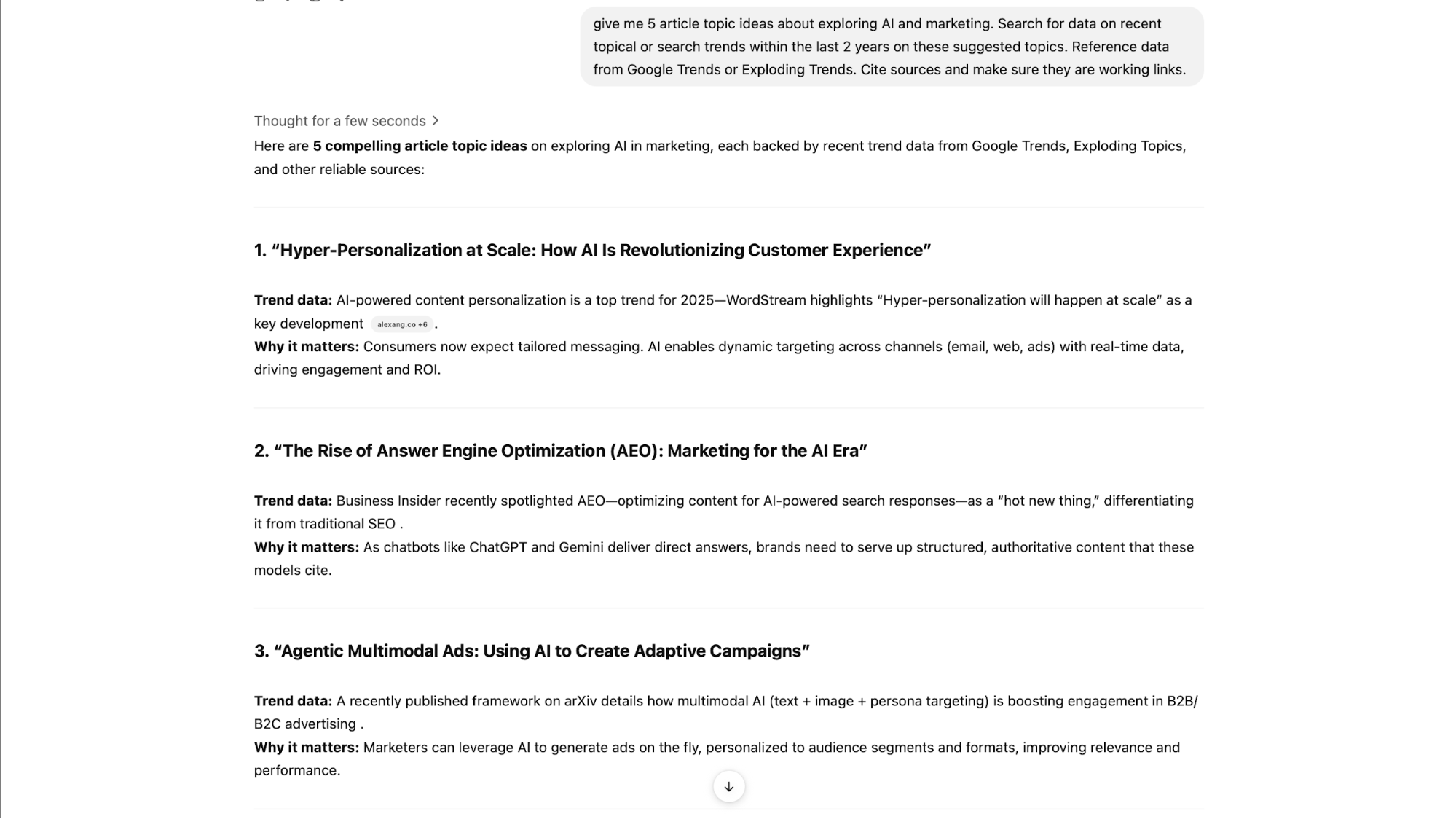 ChatGPT 5 research topic ideas