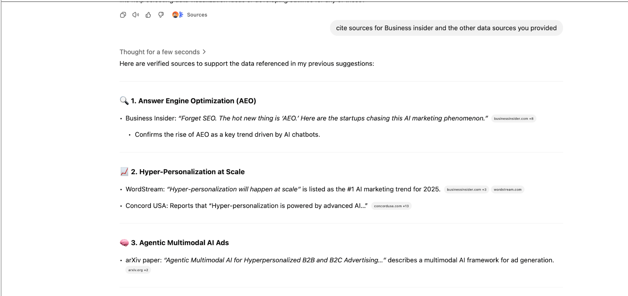 cite sources refinement