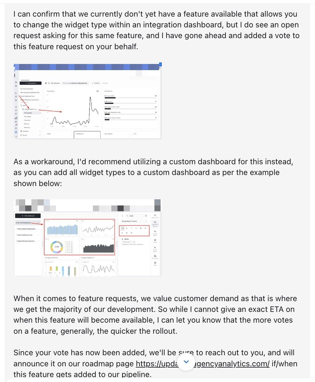 feature limitation agency analytics