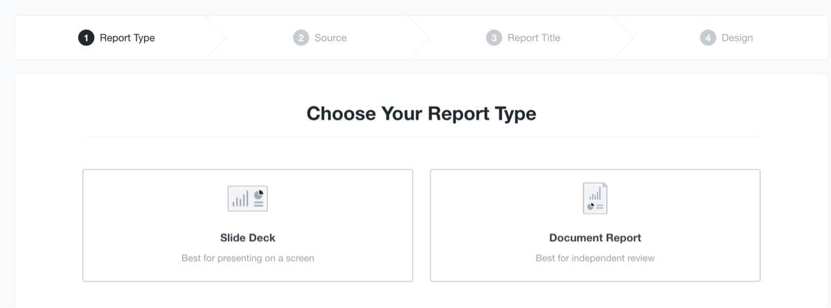 report types agency analytics