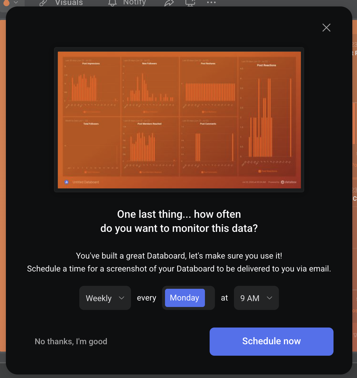 databox scheduling