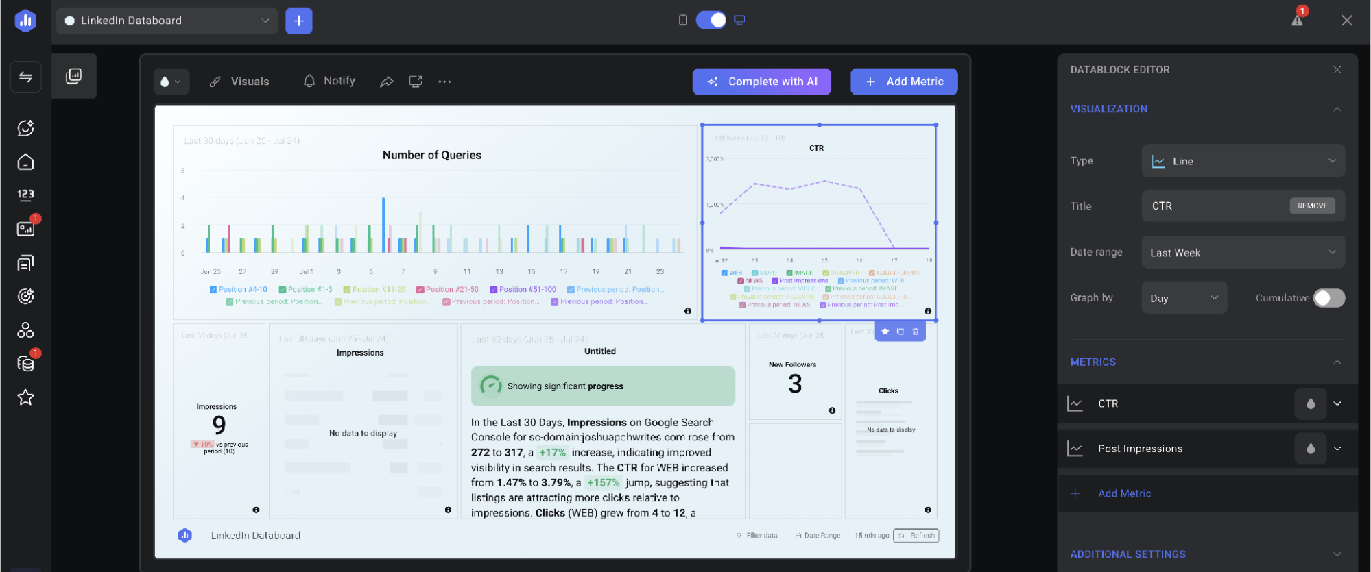 databox widget editor