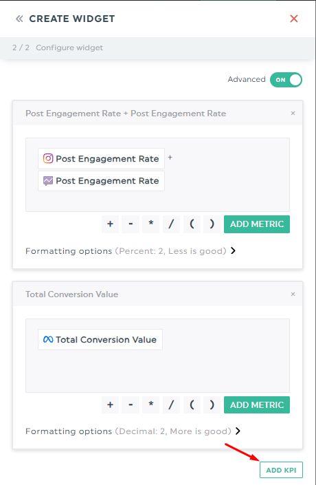 dashthis calculated widgets
