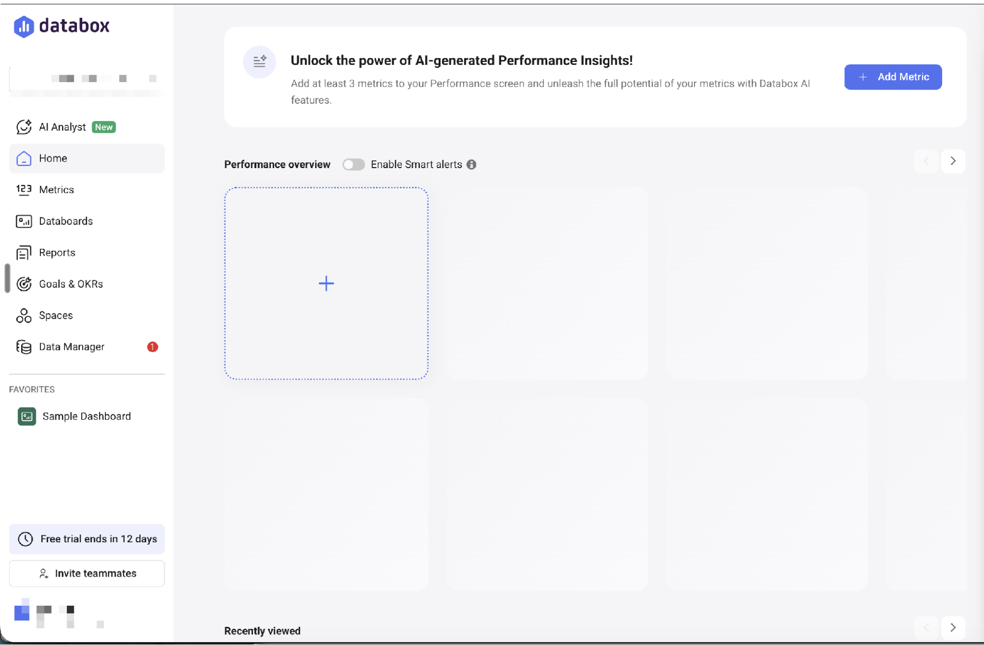 pin priority metrics databox