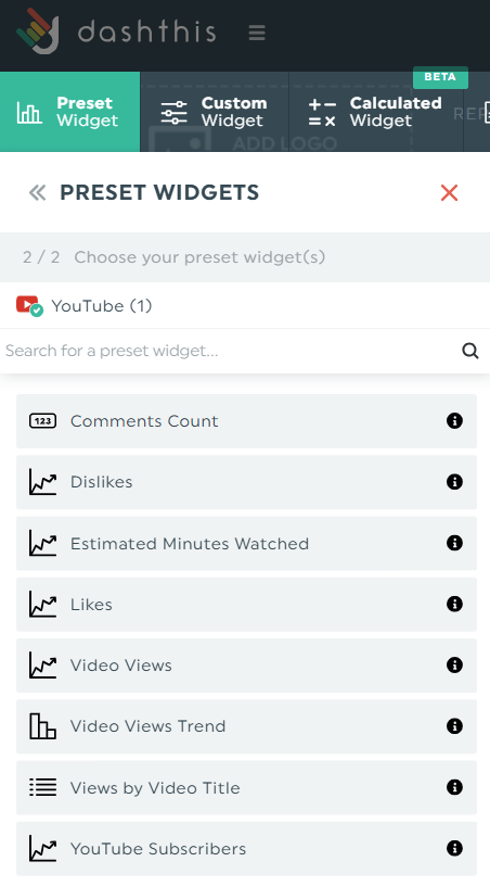youtube analytics tool dashthis